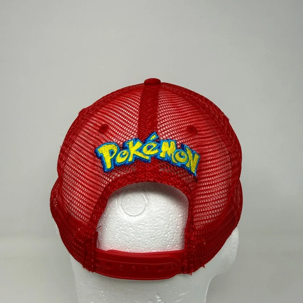 Pokemon Pokeball Red White Trucker Hat Youth OSFM Snapback‎ Cap 2016 Nintendo